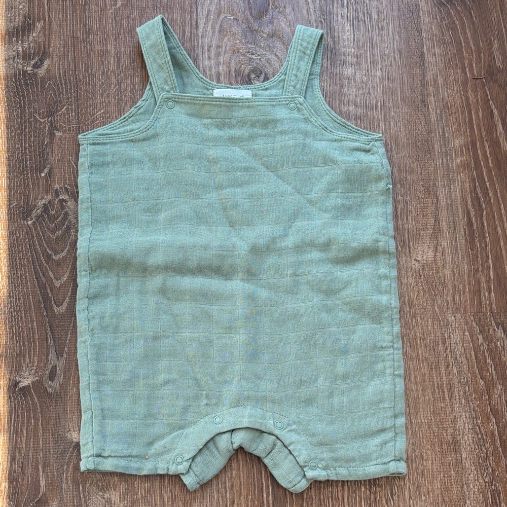 Angel Dear Sage Green Baby Romper